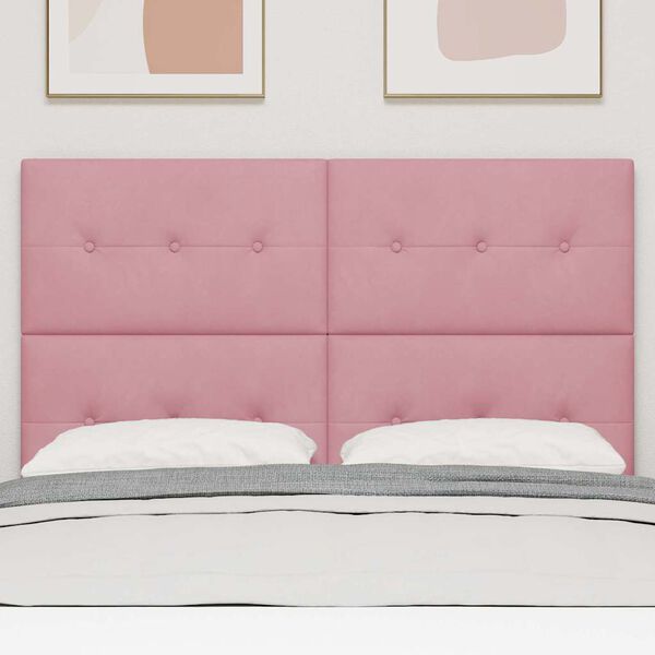 vidaXL LED &aacute;gyt&aacute;mla LED -es l&aacute;mp&aacute;kkal R&oacute;zsasz&iacute;n 144 cm Poli&eacute;szter