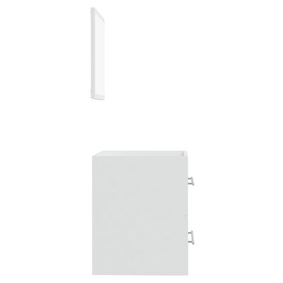 vidaXL fehér tükrös fürdőszobaszekrény 41 x 38,5 x 48 cm