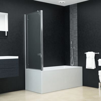 vidaXL ESG zuhanykabin kétszeresen összecsukható ajtóval 120x68x130 cm