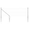 vidaXL Ker&iacute;t&eacute;s oszlopokkal Ez&uuml;st 0,8 x 25 m Ac&eacute;l