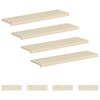 vidaXL L&eacute;pcsőfok 8 db 90 x 30 x 2 cm Feh&eacute;r T&ouml;m&ouml;r T&ouml;lgyfa