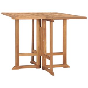 vidaXL &ouml;sszecsukhat&oacute; t&ouml;m&ouml;r t&iacute;kfa kerti &eacute;tkezőasztal 90 x 90 x 75 cm