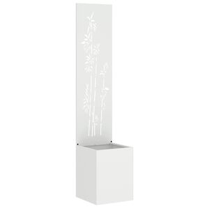 vidaXL Kertv&eacute;dő v&aacute;szon Feh&eacute;r 32 x 150 cm Hidegen hengerelt ac&eacute;l