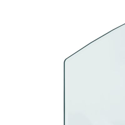 vidaXL kandalló-üveglap 100 x 50 cm