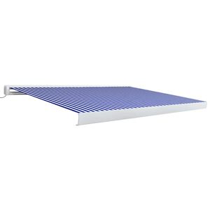 vidaXL k&eacute;k &eacute;s feh&eacute;r motoriz&aacute;lt kazett&aacute;s napellenző 400x300 cm