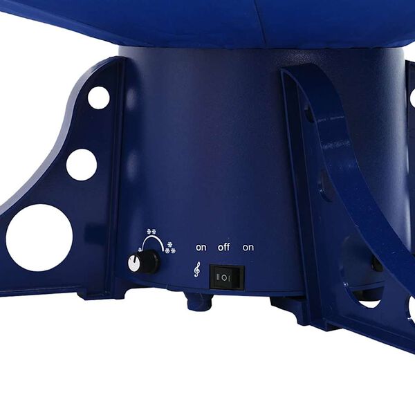 vidaXL kék PVC havazó karácsonyfa ernyő alakú talppal 170 cm