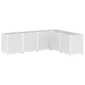 vidaXL feh&eacute;r polipropil&eacute;n kerti &uuml;ltetől&aacute;da 160 x 120 x 53 cm