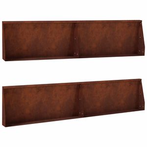 vidaXL T&aacute;mfal 4 db 100 x 12 x 30 cm Időj&aacute;r&aacute;s&aacute;ll&oacute; Ac&eacute;l Rozsd&aacute;s