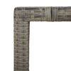 vidaXL 9 r&eacute;szes sz&uuml;rke polyrattan kerti bisztr&oacute;garnit&uacute;ra p&aacute;rn&aacute;kkal