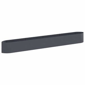 vidaXL Emelt kert &aacute;gy&aacute;s Antracitsz&uuml;rke 380 x 40 x 40 cm Ac&eacute;l