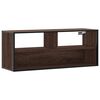 vidaXL barna t&ouml;lgy sz&iacute;nű szerelt fa &eacute;s f&eacute;m TV-szekr&eacute;ny 100x31x39,5 cm