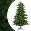 vidaXL Mű kar&aacute;csonyfa 120 cm 150 LED Meleg feh&eacute;r PVC &eacute;s f&eacute;m Z&ouml;ld