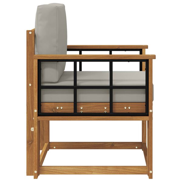 vidaXL K&uuml;lt&eacute;ri kanap&eacute; T&ouml;m&ouml;r ak&aacute;cfa &eacute;s poli&eacute;szter