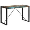 vidaXL t&ouml;m&ouml;r &uacute;jrahasznos&iacute;tott fa &eacute;tkezőasztal 120 x 55 x 76 cm