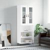 vidaXL feh&eacute;r szerelt fa magasszekr&eacute;ny 69,5 x 34 x 180 cm
