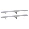 vidaXL 2 db line&aacute;ris ac&eacute;l bubor&eacute;k zuhany lefoly&oacute; 1030 x 140 mm
