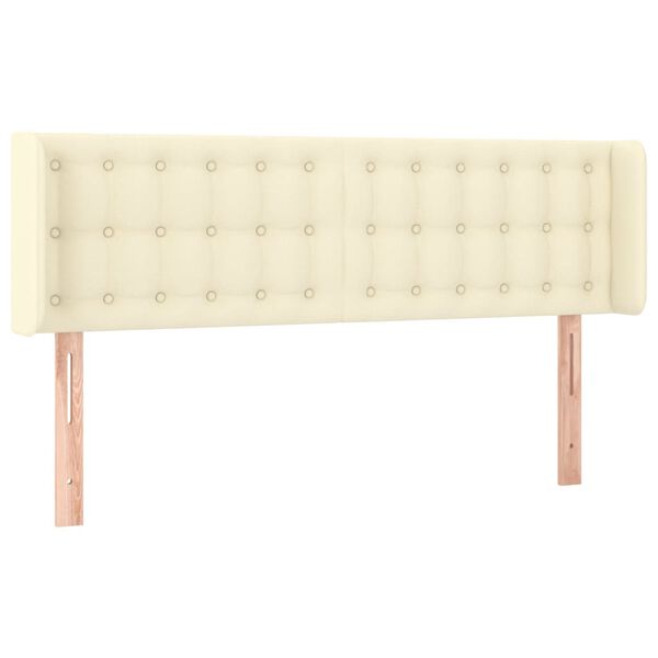 vidaXL kr&eacute;msz&iacute;nű műbőr sz&aacute;rnyas fejt&aacute;mla 147x16x78/88 cm