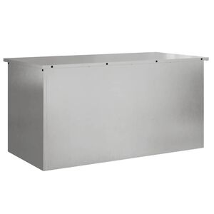 vidaXL Kerti t&aacute;rol&oacute; p&aacute;rna doboz Horganyzott Ac&eacute;l 100 x 50,5 x 50 cm