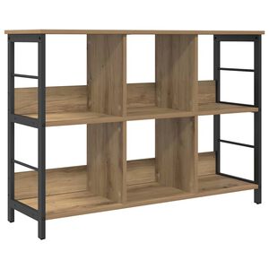 vidaXL K&ouml;nyvespolc 6 szintes 102 x 32 x 72,5 cm Szerelt Fa