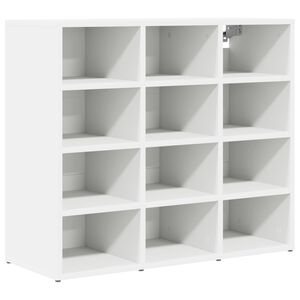 vidaXL Cipőszekr&eacute;ny 77,5 x 30 x 67 cm Szerelt Fa Feh&eacute;r