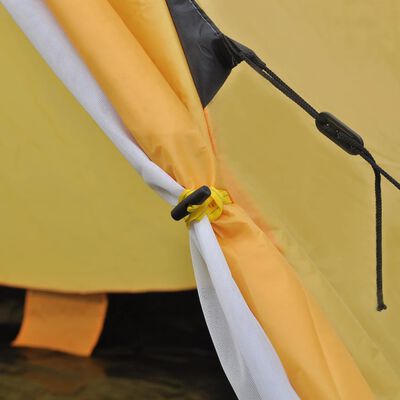 vidaXL 4 személyes sárga sátor