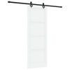 vidaXL Cs&uacute;sz&oacute; ajt&oacute; ORKDAL 78 x 211 cm Szerelt Fa Feh&eacute;r &eacute;s Fekete