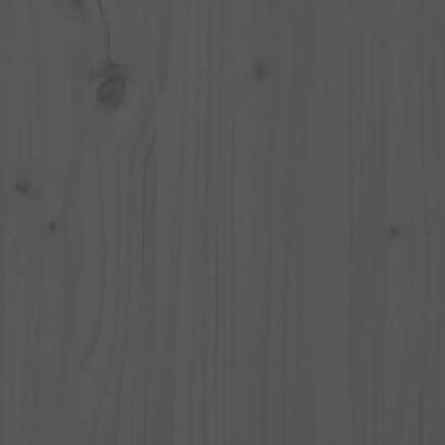 vidaXL szürke tömör fenyőfa könyvszekrény/térelválasztó 80x35x91 cm