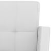 vidaXL 2 db fehér műbőr bárszék