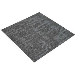 vidaXL Szőnyegcsempe S&ouml;t&eacute;tsz&uuml;rke 50 x 50 cm 36 db PP &eacute;s Bitumen