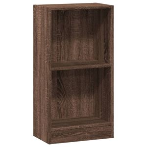 vidaXL barna t&ouml;lgy sz&iacute;nű szerelt fa k&ouml;nyvszekr&eacute;ny 40 x 24 x 76 cm