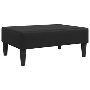 vidaXL fekete műbőr l&aacute;bzs&aacute;moly 77x55x31 cm