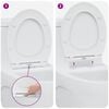 vidaXL WC &uuml;lőke Feh&eacute;r 47 x 37,5 x 3,8 cm Duroplast