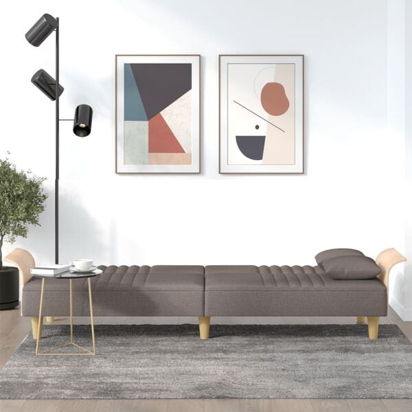 vidaXL t&oacute;psz&iacute;nű sz&ouml;vet kanap&eacute;&aacute;gy karf&aacute;kkal