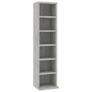 vidaXL betonsz&uuml;rke szerelt fa CD-szekr&eacute;ny 21 x 20 x 88 cm