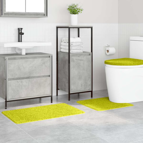 vidaXL Cs&uacute;sz&aacute;smentes f&uuml;rdőszőnyeg k&eacute;szlet 3 pcs Z&ouml;ld PP