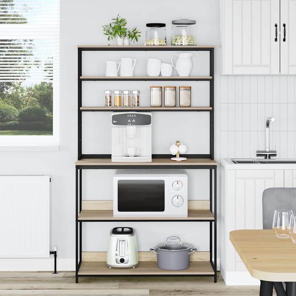 vidaXL Konyhai polc Sonoma t&ouml;lgy 100 x 40 x 168 cm Faanyag