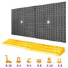 vidaXL polipropi&eacute;n fali szersz&aacute;mtart&oacute; 50 akaszt&oacute;val 500 x 1000 mm