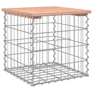 vidaXL t&ouml;m&ouml;r dugl&aacute;szfenyő gabion kerti pad 43x44x42 cm