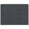 vidaXL antracitszürke acél tálalószekrény 99x39x73 cm