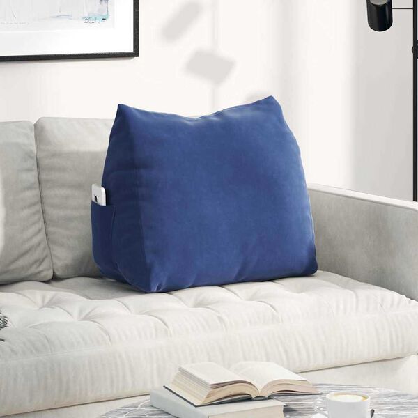 vidaXL H&aacute;tp&aacute;rna Rendőrs&eacute;gi k&eacute;k 60 x 20 x 50 cm B&aacute;rsonyos sz&ouml;vet