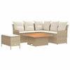 vidaXL B&uacute;tor szettek 5 db Beige &eacute;s kr&eacute;m PE Rattan