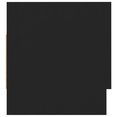 vidaXL fekete forgácslap ruhásszekrény 70 x 32,5 x 35 cm
