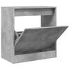 vidaXL betonsz&uuml;rke szerelt fa cipőszekr&eacute;ny 60 x 34 x 63,5 cm