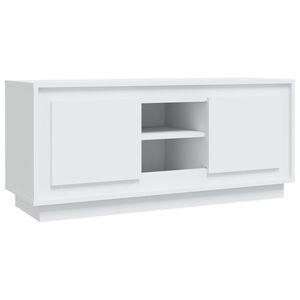 vidaXL feh&eacute;r szerelt fa TV-szekr&eacute;ny 102 x 35 x 45 cm