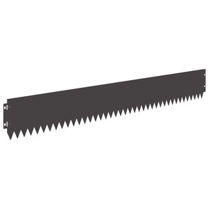 vidaXL Fűszeg&eacute;lyez&eacute;s 30 db 103 x 15 cm Ac&eacute;l Fekete
