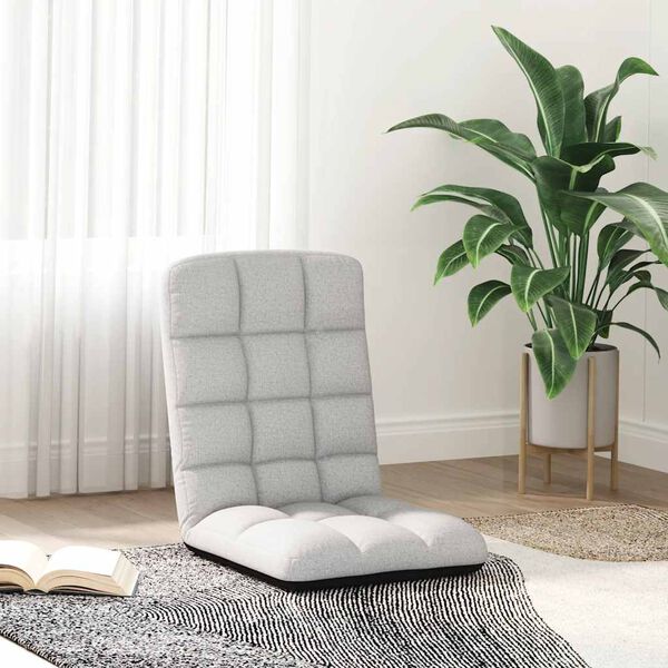 vidaXL felhősz&uuml;rke sz&ouml;vet &ouml;sszecsukhat&oacute; padl&oacute;sz&eacute;k 71x51x62 cm