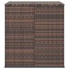 vidaXL barna polyrattan kerti párnatartó doboz 100 x 97,5 x 104 cm