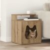 vidaXL Macska H&aacute;z Műv&eacute;szi t&ouml;lgy 42,5 x 40 x 53,5 cm Faanyag