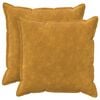 vidaXL P&aacute;rna huzat 2 db HOUTEN S&aacute;rga 80 x 80 cm Mikrosz&aacute;las Pl&uuml;ss