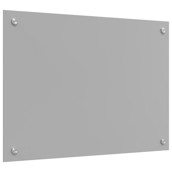 vidaXL Konyhai splashback Világosszürke 70 x 50 x 0,6 cm edzett üveg